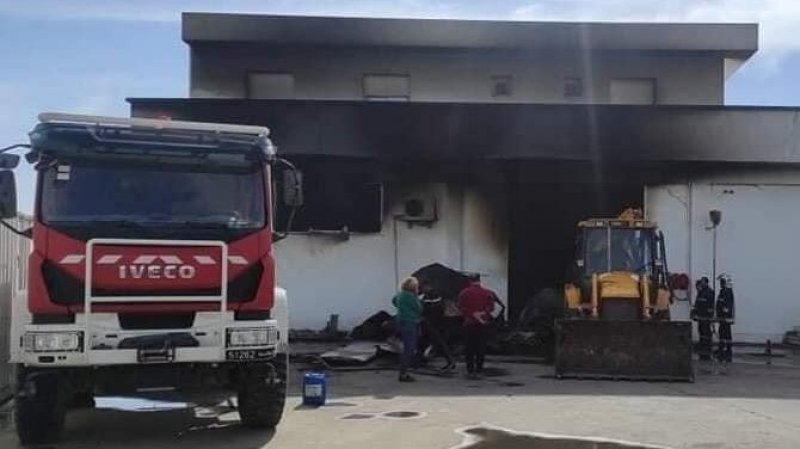 منزل_تميم : حريق بالمصنع الإيطالي FIORE لصنع الأجبان
