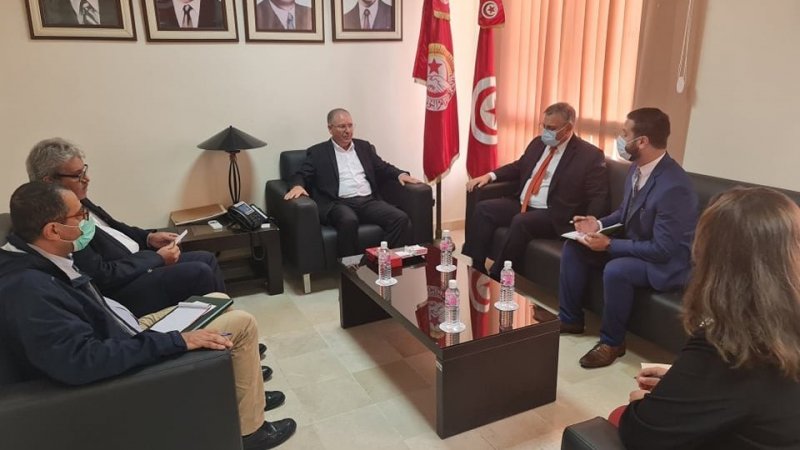 الأمين العام يستقبل سفير الولايات المتحدة بتونس : تأكيد على دعم تونس والتجربة الديمقراطية والإسراع بإنقاذ الاقتصاد الوطني
