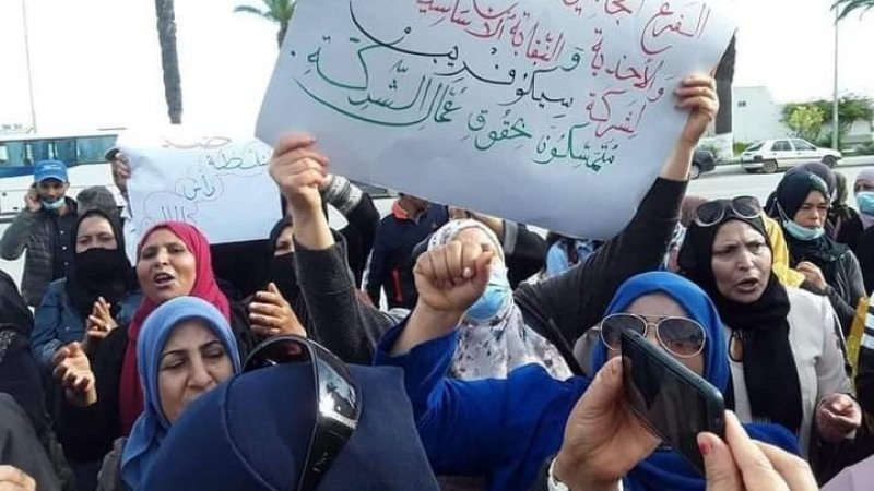 مستحقات العملة المتعاقدين والحراس في شركة سيكوفريب بمنزل جميل
