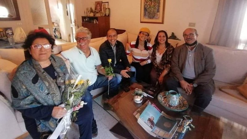راضية النصراوي تغادر المستشفى العسكري