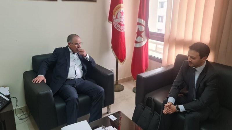 الأمين العام يستقبل ممثل صندوق النقد الدولي بتونس