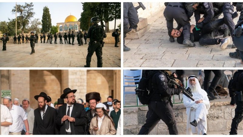صمود الفلسطينيين أمام اقتحامات المسجد الاقصى ومواجهة مع الشرطة الإسرائيلية تسفر عن عشرات الجرحى