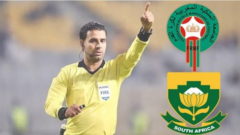 الصادق السالمي يدير مباراة المغرب وجنوب افريقيا