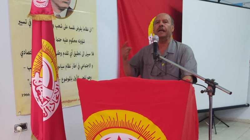 الأخ عبد الله العشي في ذكرى احمد التليلي .." الشعب يريد ايضا إحترام الرموز النقابية والوطنية للبلاد"