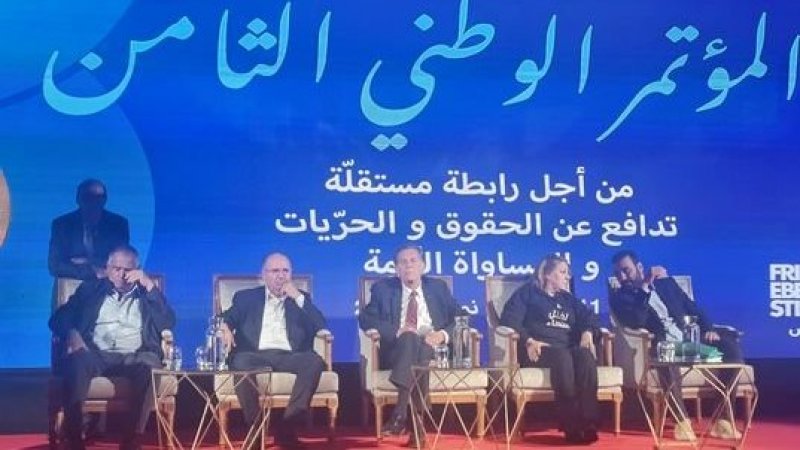 الأمين العام للاتحاد في المؤتمر الثامن للرابطة : نضالنا مشترك ومستعدون دوما لدفع العمل المشترك