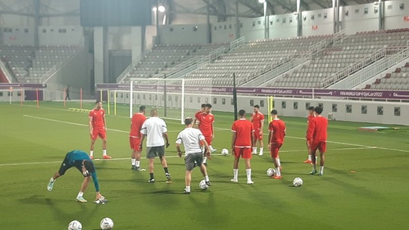 تدريبات مغلقة للمنتخب المغربي قبل مباراة البرتغال بعد راحة بيوم