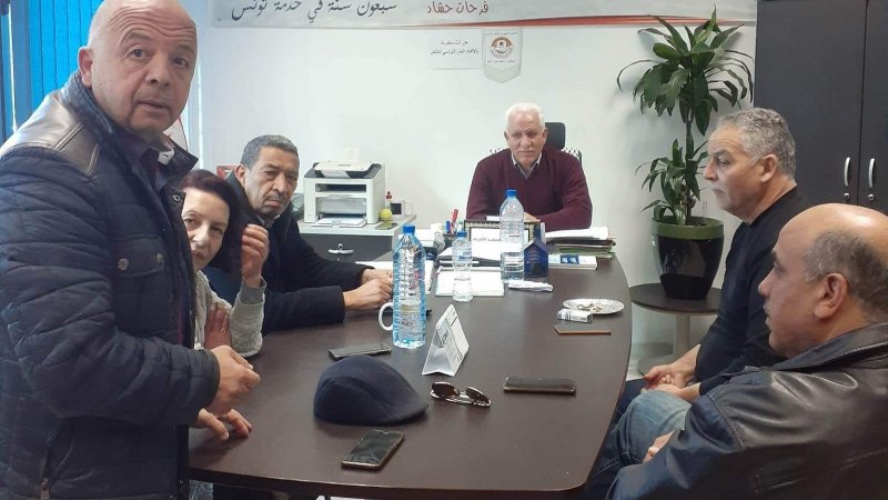 مكتب جامعة الاشغال العامة والاسكان والبيئة تنظر في آخر المستجدات الحاصلة في القطاع