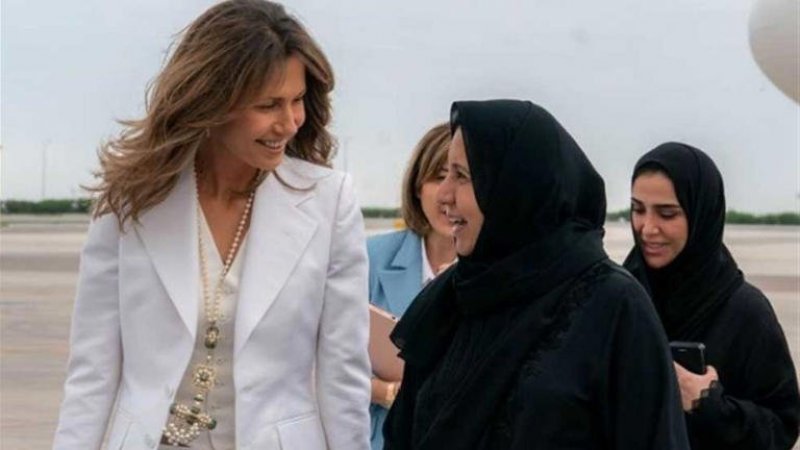 أسماء الاسد ترافق زوجها في زيارته للامارات في اول رحلة خارجية منذ 12 سنة