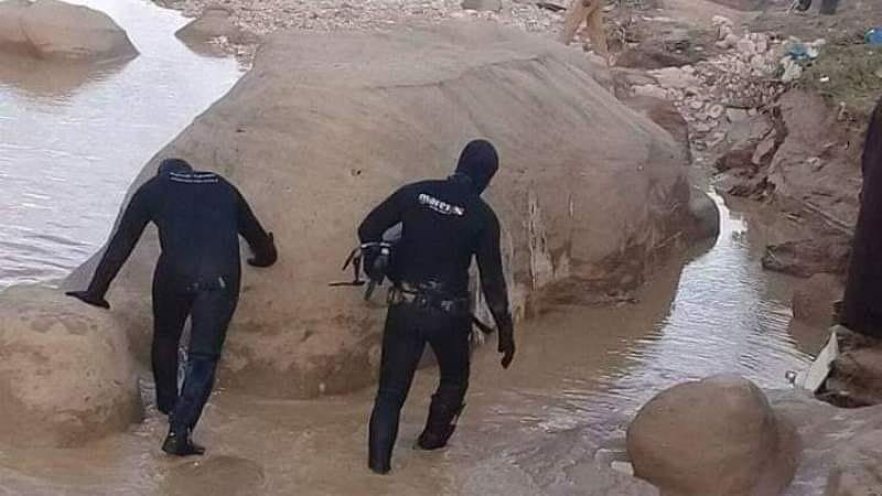 العثور على جثة المرأة التي جرفتها سيول وادي القصيبة من ولاية القصرين