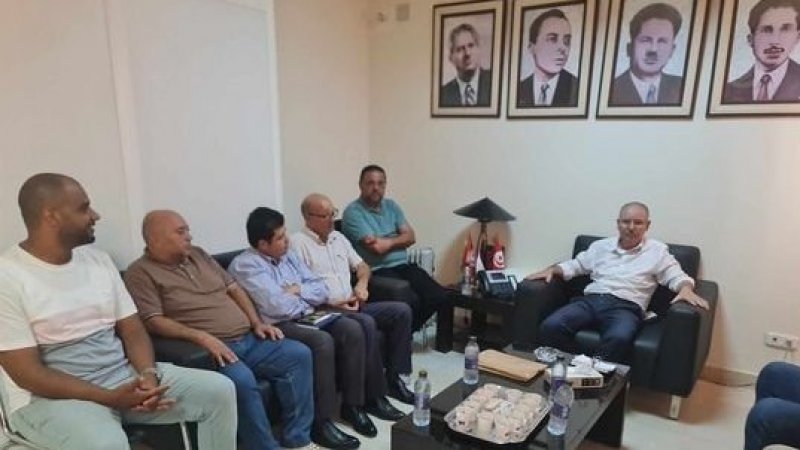 الأمين العام يستقبل مكتب الجامعة العامة للنقل