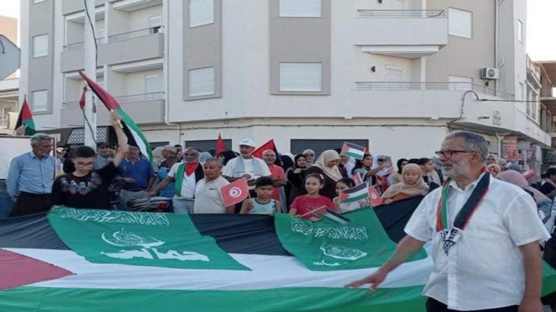 قابس: مسيرة تجوب شوارع الجهة نصرة للمقاومة الفلسطينية