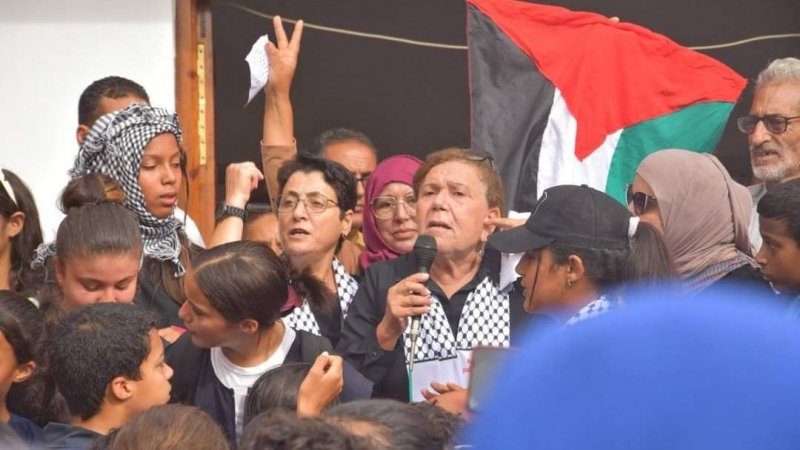 في المحرس: مسيرة شعبية تنديدا بمجازر ا.لـ.صـ.هـ.ا.يـ.نـ.ة