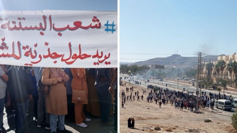 الاتفاق على صرف أجور عمال البيئة والبستنة بتطاوين بعد احتجاجات وعمليات كر وفر