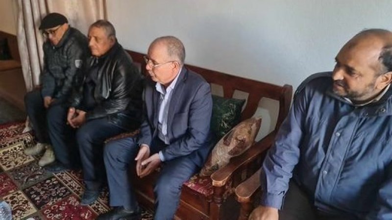 الأمين العام يزور ويعزي عائلة المرحوم عبد السلام العطوي