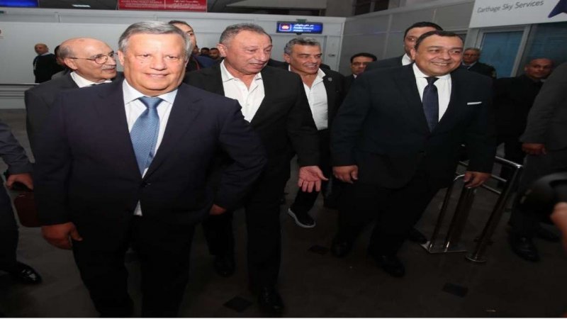 محمود الخطيب يستقبل بعثة الترجي التونسي في مصر
