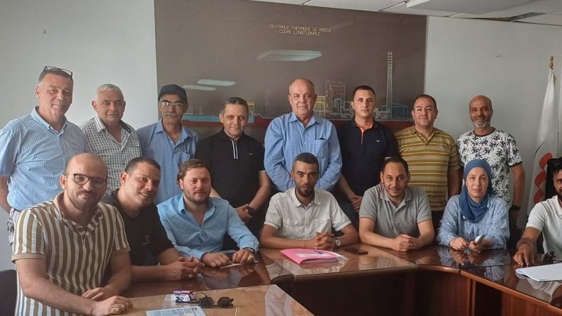 مكتب جديد على رأس  النقابة الأساسية لمجمع إنتاج الكهرباء برادس