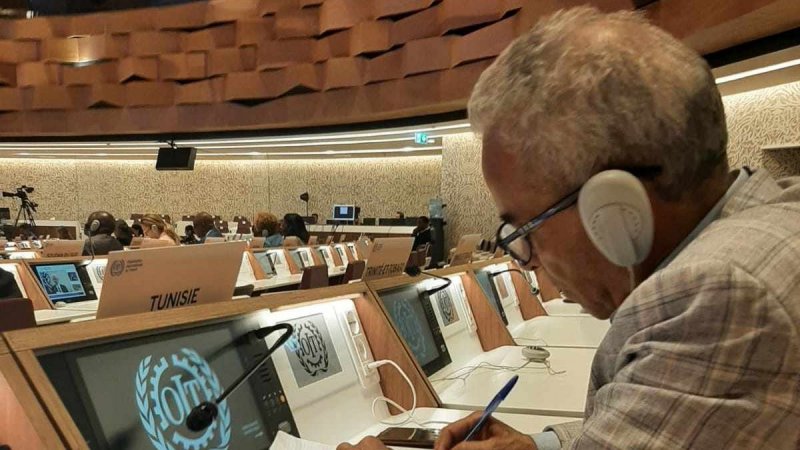 الأخ حفيظ حفيظ يحضر جلسة مخصصة للعدالة الاجتماعية على هامش الدورة 112 لمؤتمر منظمة العمل الدولية