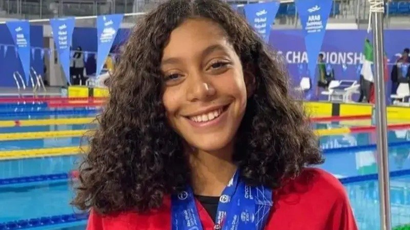 ميدالية ذهبية لجميلة بولكباش في البطولة العربية للسباحة