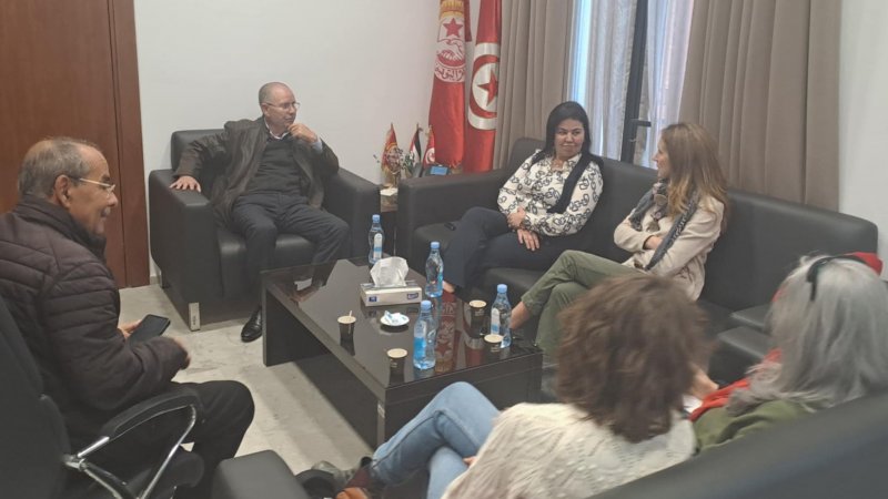 العلاقات بين الاتحاد والنقابات الإيطالية وملف الهجرة محور لقاء بين الأمين العام مع ممثلة نقابة cgil