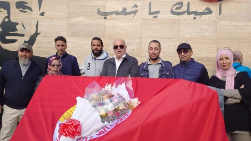 جهة بن عروس تحيي ذكرى الزعيم حشاد في مكان اغتياله