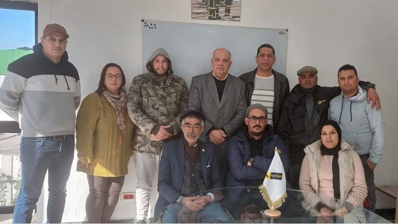 مكتب جديد على راس النقابة الأساسية للشركة الوطنية لتوزيع البترول عجيل ببن عروس