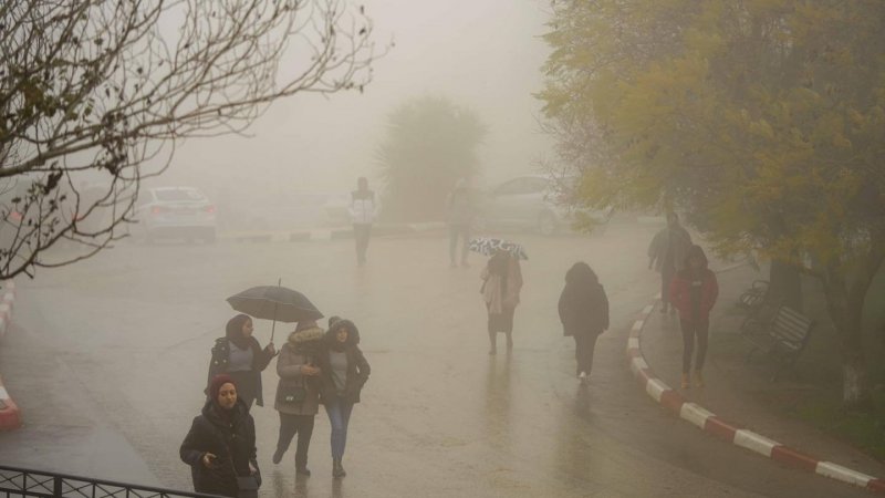 طقس اليوم الثلاثاء : أمطار غزيرة في قطاع غزة و تونس