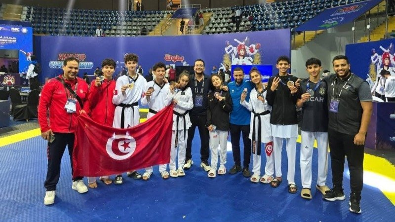 تونس تتألق في كأس العرب للتايكواندو : حصاد ذهبي للأواسط والوسطيات في الفجيرة