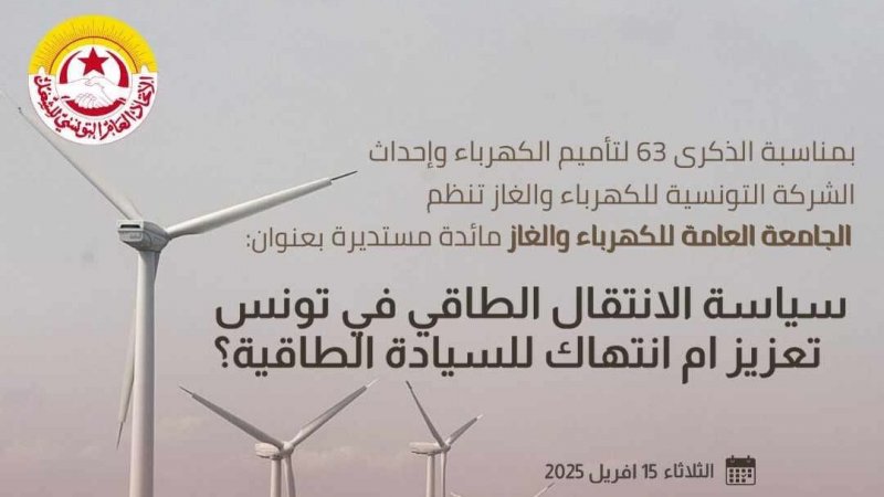 جامعة الكهرباء والغاز تطرح سياسة الدولة في الانتقال الطاقي والخيارات المطروحة