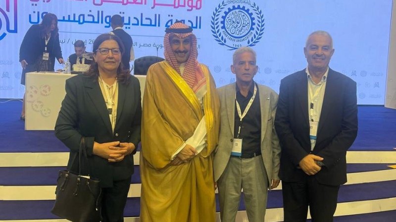 انتخاب سهام بوستة في لجنة فريق العمال بالمؤتمر 51 لمنظمة العمل العربية