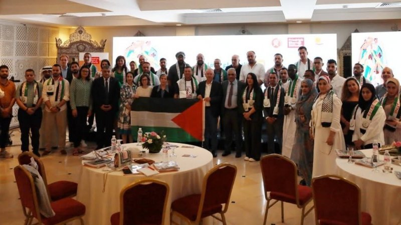 في افتتاح ندوة الشباب النقابي العربي : الطبوبي يؤكد على دور القطاع في الدفاع عن القضية الفلسطينية وفضح ممارسات التقتيل والتجويع