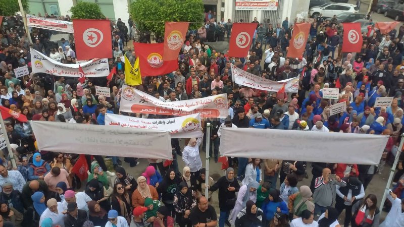 عاملات وعمال القطاع الخاص في صفاقس : اضراب الكرامة والحق في لقمة العيش