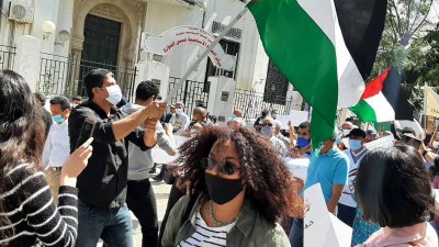 مساندة لصمود الشعب الفلسطيني ..الاتحاد الجهوي للشغل ببنزرت يقود مسيرة شعبية
