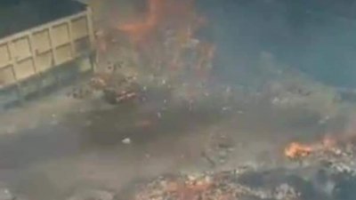 حريق بقمرق الدخان