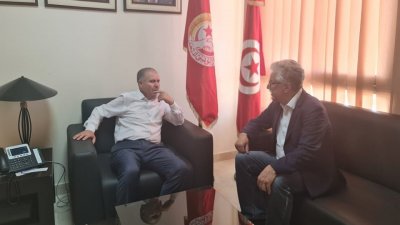 الأمين العام يستقبل حمة الهمامي