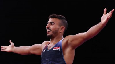المصري محمد إبراهيم السيد يحرز الميدالية البرونزية في رياضة المصارعة