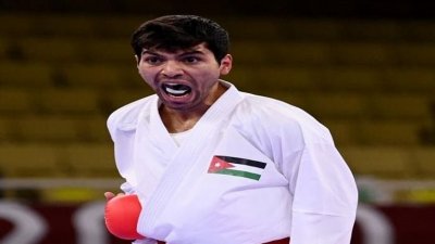 طوكيو.. الأردني المصاطفة أول عربي يفوز بميدالية أولمبية في الكاراتيه