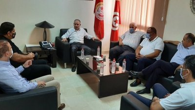 الامين العام يلتقي بممثلين عن تحيا تونس وكتلة الإصلاح والكتلة الوطنية