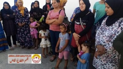 الاتحاد يساند عاملات شركة شمال افريقيا للخياطة في اعتصامهن المفتوح