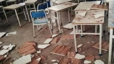 حادثة خطيرة في مدرسة بالكرم سقف أحد الاقسام يتهاوى على التلاميذ أثناء الدرس