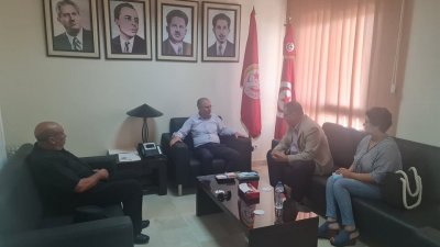 الأمين العام يستقبل قيادة الحزب الاشتراكي