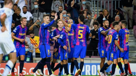 رابطة الابطال: برشلونة يحقق فوزه الاول امام دينامو كييف وفوز سالزبورغ على فولفسبورغ