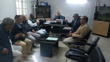 اثر جلسة عمل ناجحة مع ادارة المستشفى ..الغاء اضراب الصحة بتالة