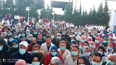 في شركة ماتس سوسة : الإدارة تنقلب على تعهداتها وتنتهك القوانين، ومئات العمال يحتجون