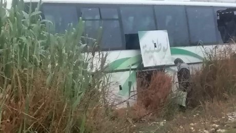 انزلاق حافلة قادمة من نفطة في اتجاه تونس