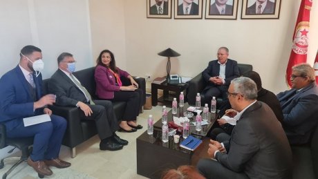 لقاء بين الأمين العام للاتحاد و وكيلة وزارة الخارجية الأمريكية: تأكيد على دعم تونس وتقدير للدور التاريخي للاتحاد .