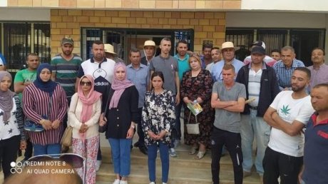 تحرك احتجاجي بسبب ايقاف عمال الحظائر في القصرين عن العمل