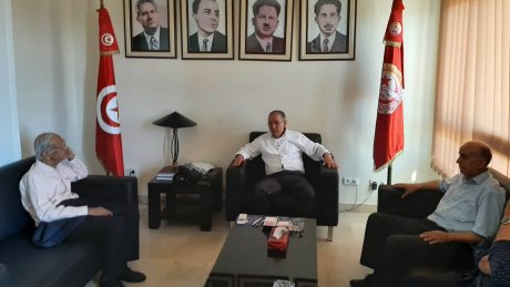 الامين العام يستقبل المفكر والفيلسوف يوسف الصديق
