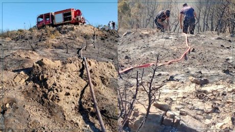 جبل بوقرنين : إخماد جيب النار الذي إندلع على مستوى محطة مرناق