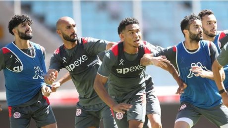 المنتخب الوطني التونسي ينهي تحضيراته استعدادا للمباراة الودية أمام جزر القمر