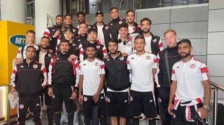 وصول وفد المنتخب الأولمبي لكرة القدم الى العاصمة الكونغولية برازافيل